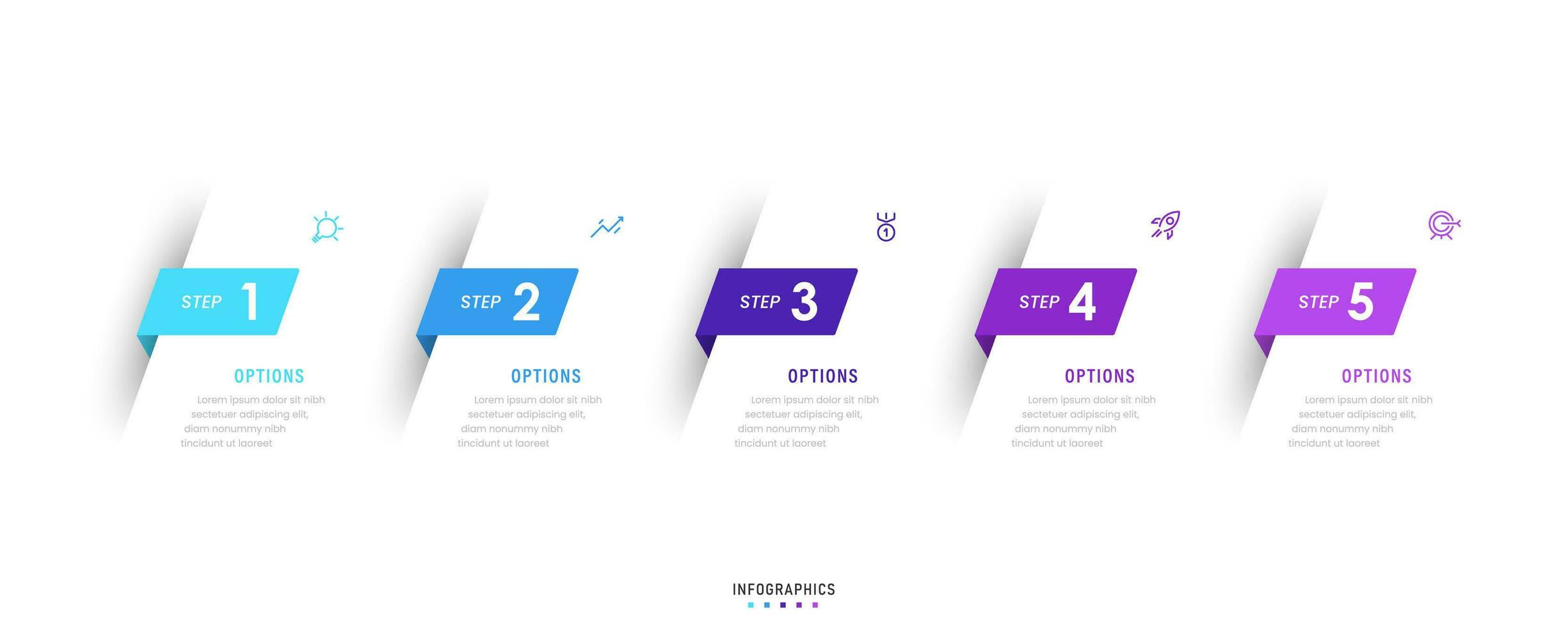 Vector Infographic label design template with icons and 5 options or steps. Can be used for process diagram, presentations, workflow layout, banner, flow chart, info graph.