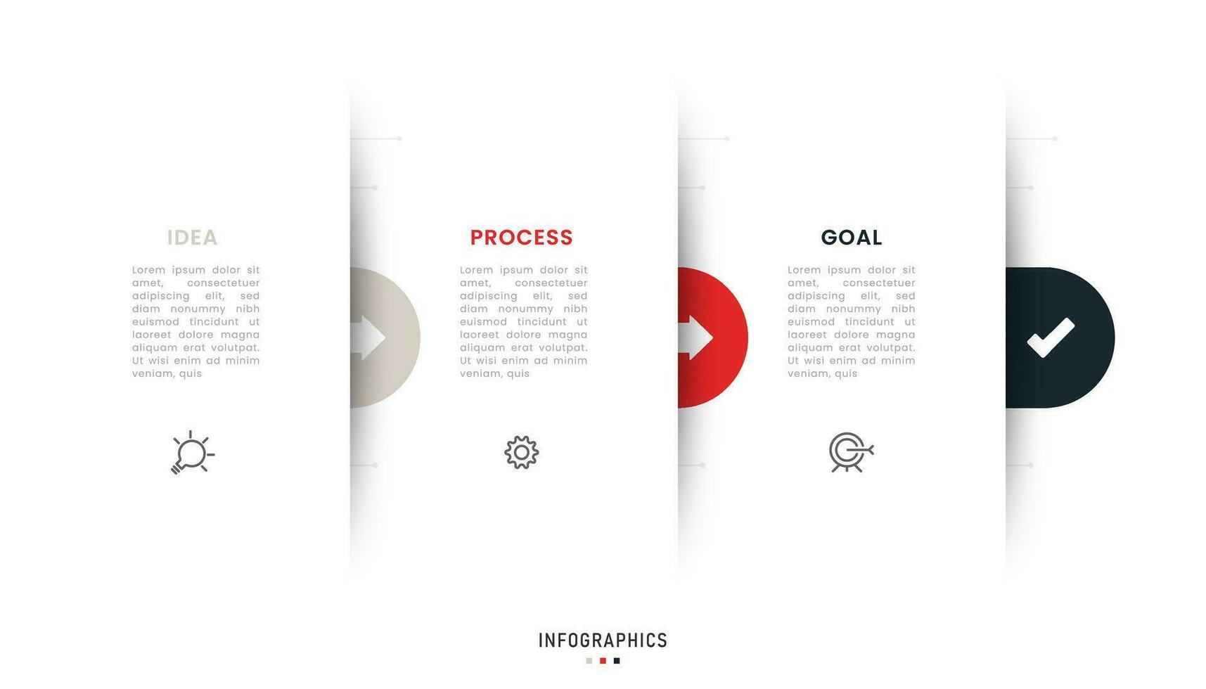 Vector Infographic label design template with icons and 3 options or steps. Can be used for process diagram, presentations, workflow layout, banner, flow chart, info graph.