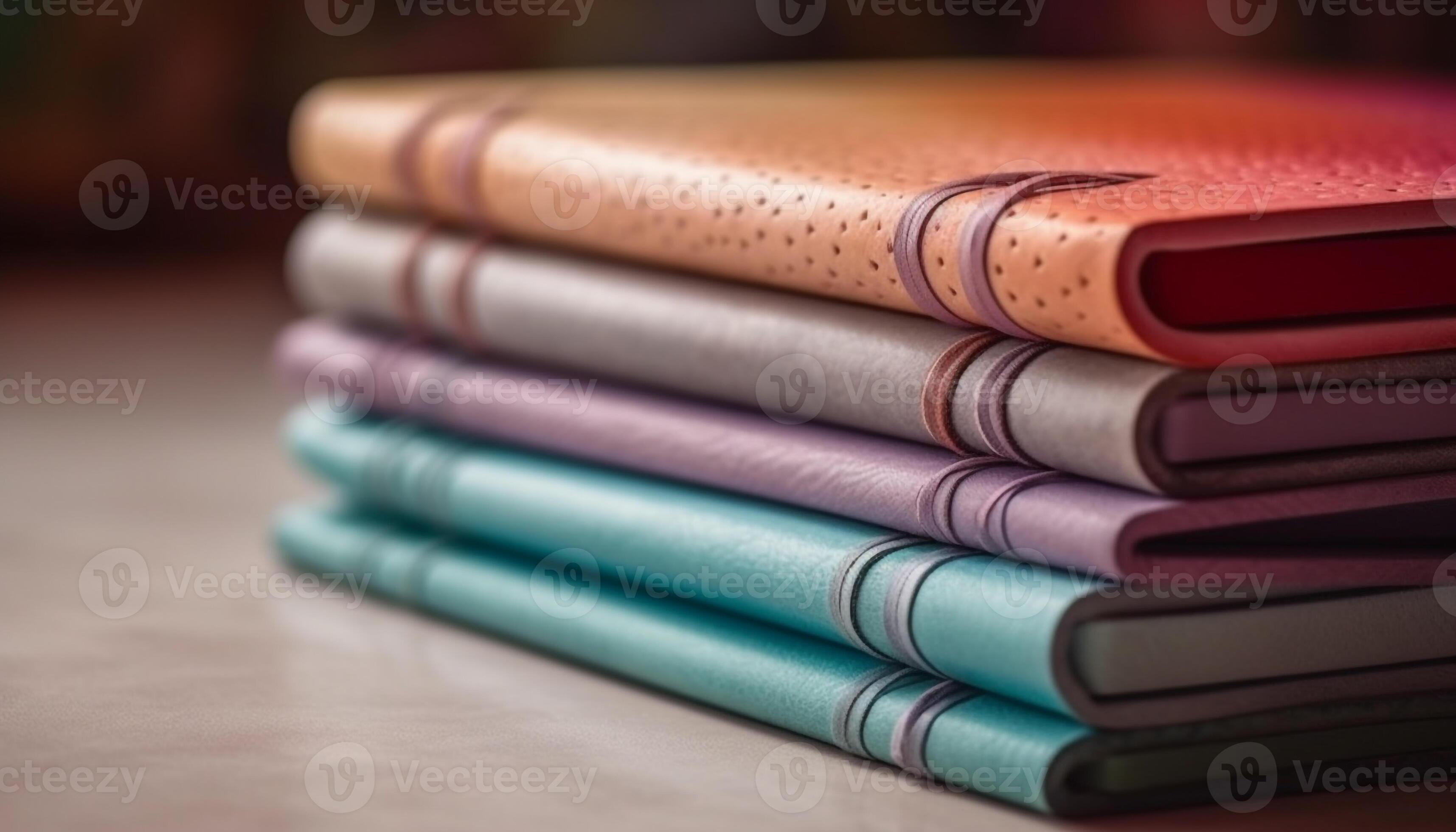 A large collection of hardcover books on a bookshelf generated by AI