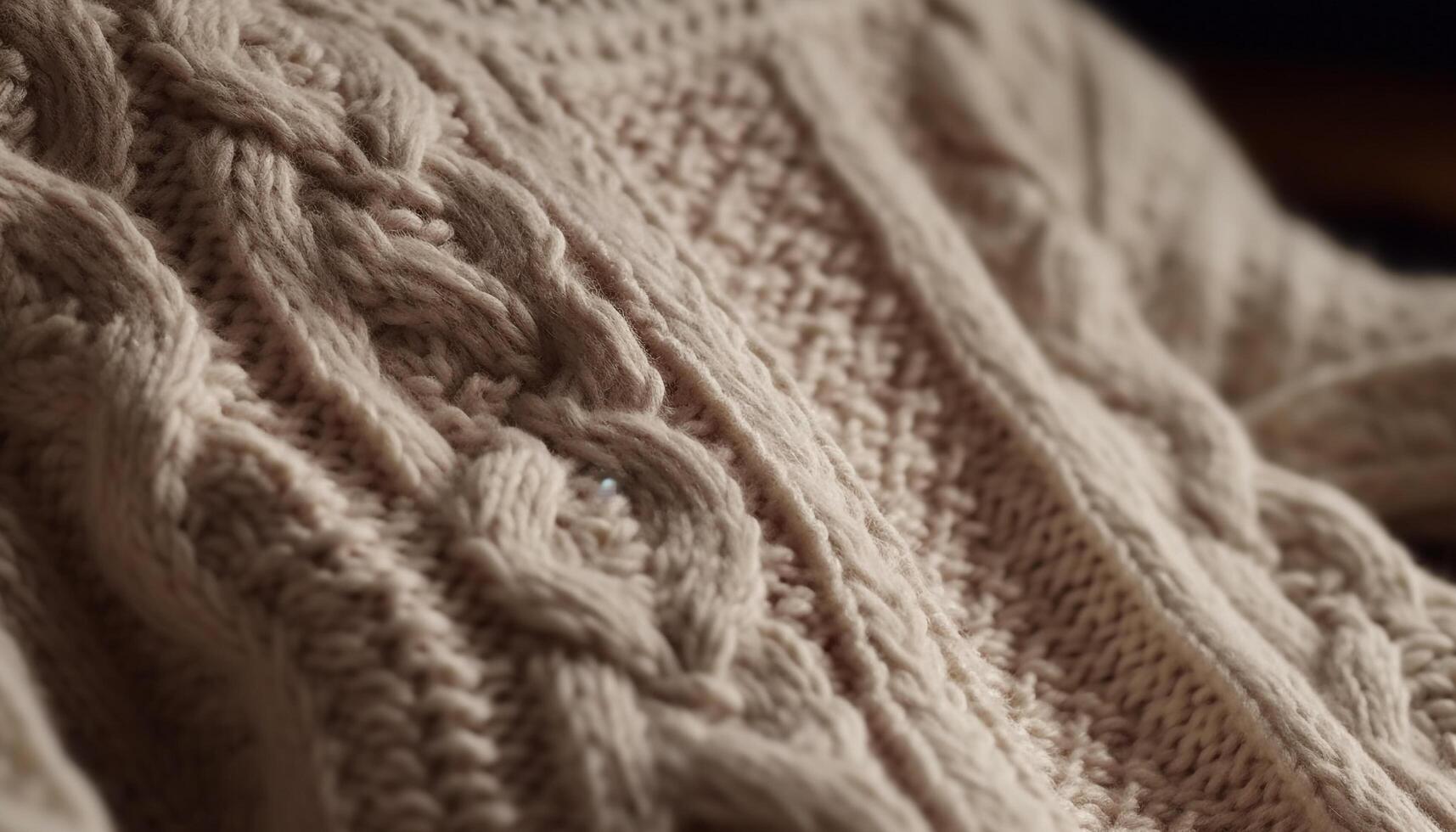 Warm, cozy cardigan sweater with striped pattern for autumn season generated by AI photo