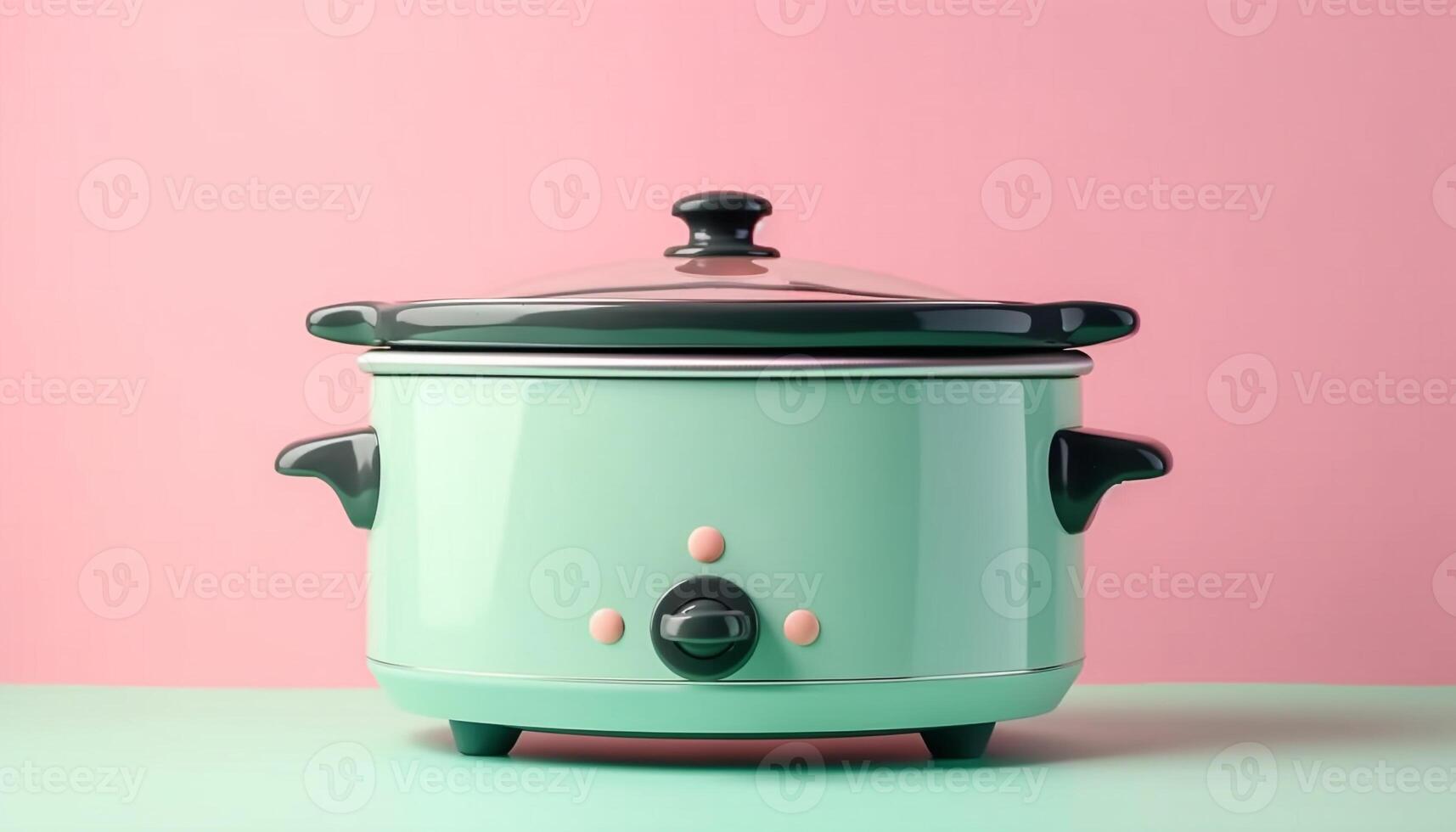 Boiling stew in shiny stainless steel saucepan on stove top generated by AI photo