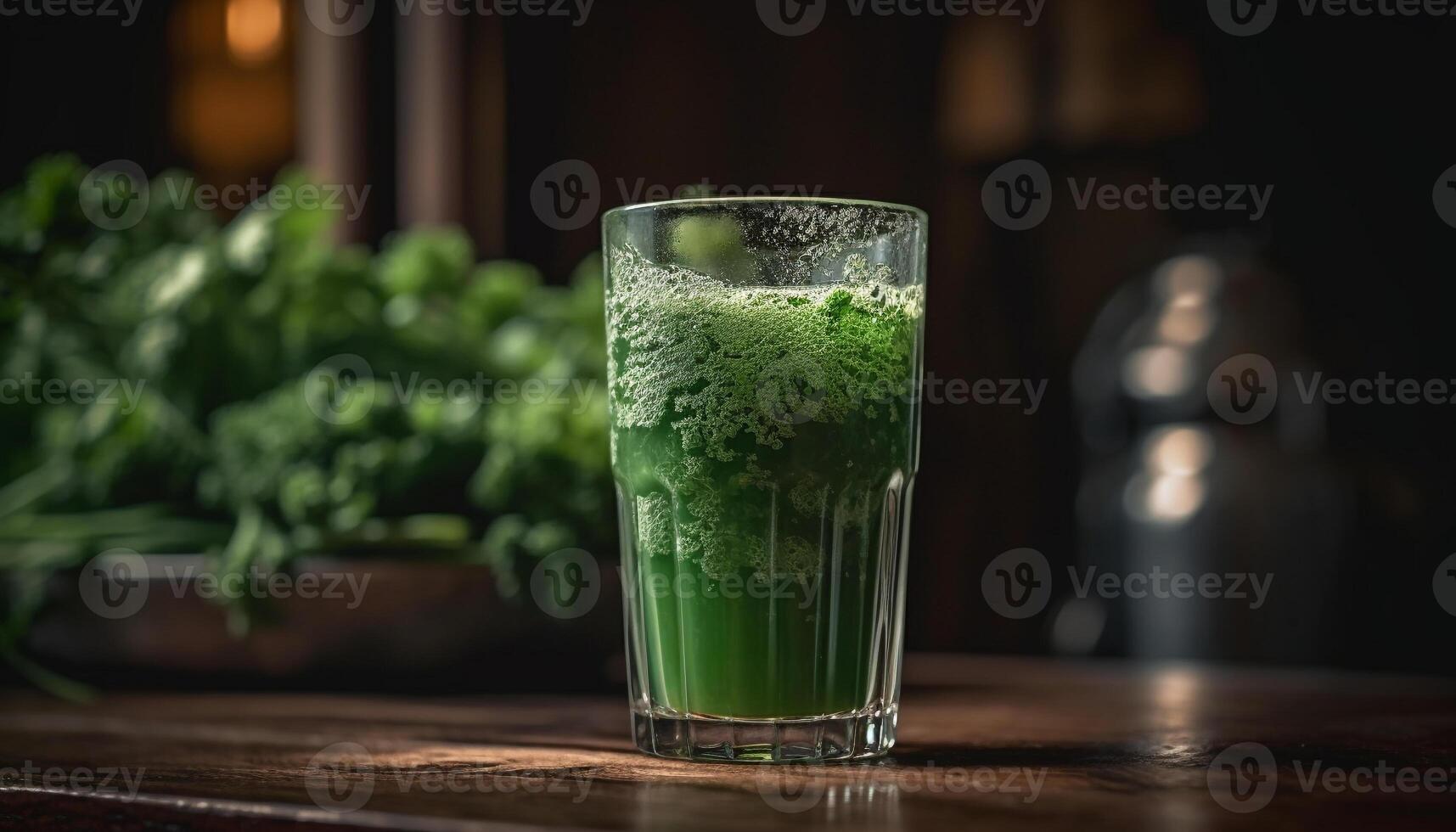 A refreshing mojito cocktail with mint leaf and citrus fruit generated by AI photo