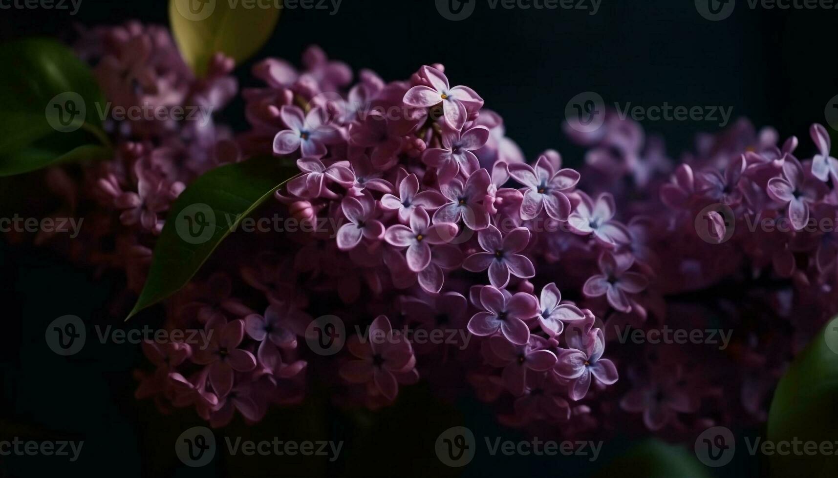 Fresh lilac bouquet, beauty in nature, gift of summer romance generated by AI photo