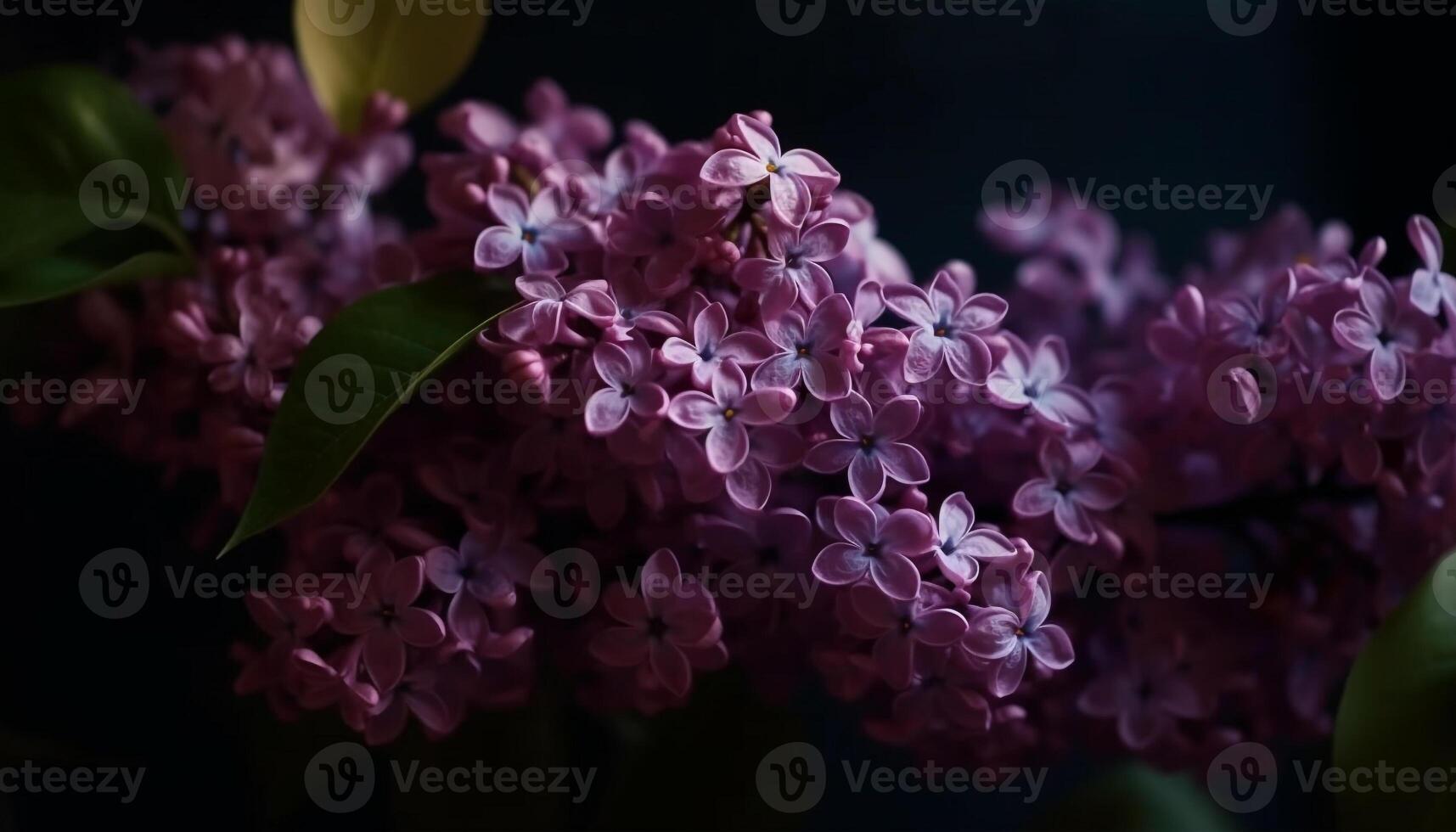 Fresco lila ramo, belleza en naturaleza, regalo de verano romance generado por ai foto