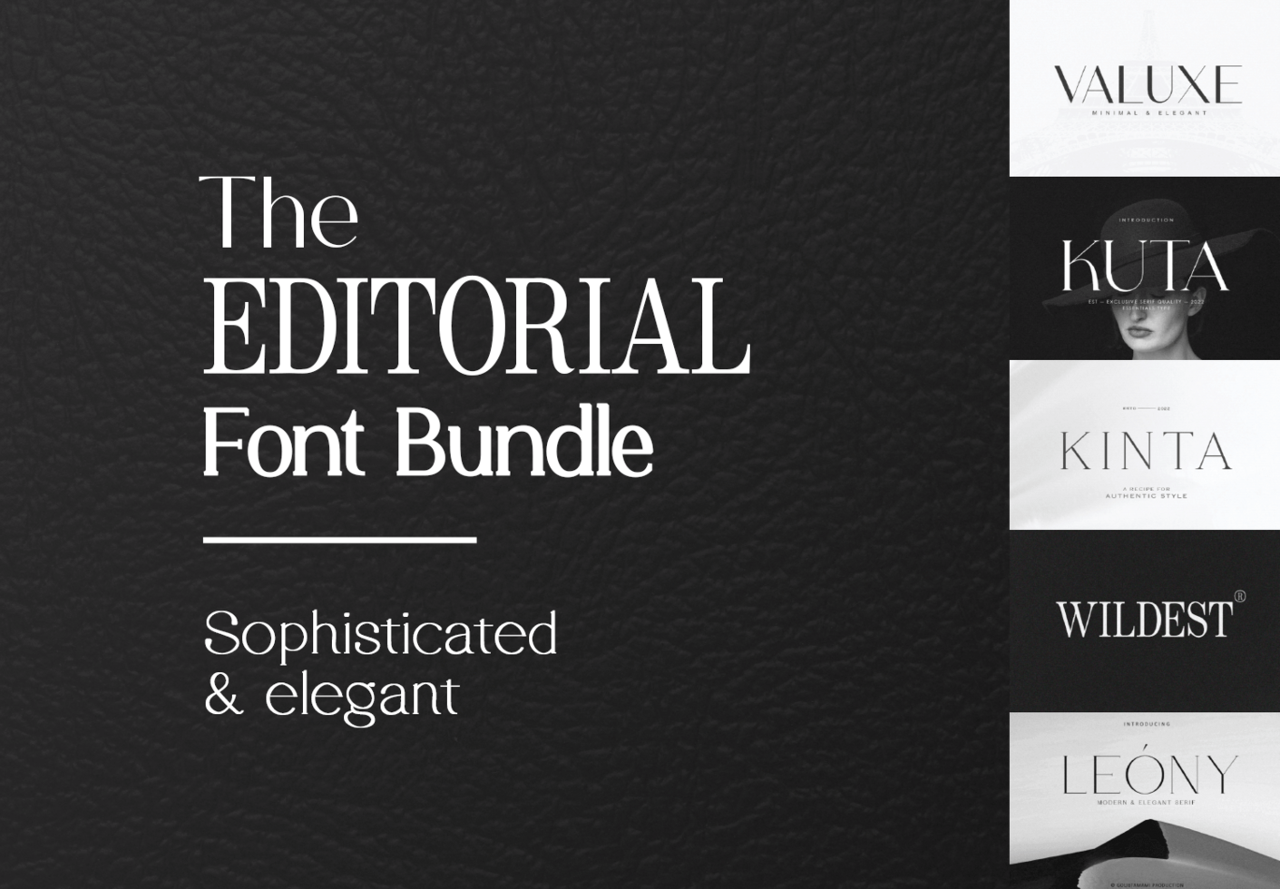 The Editorial Font Bundle