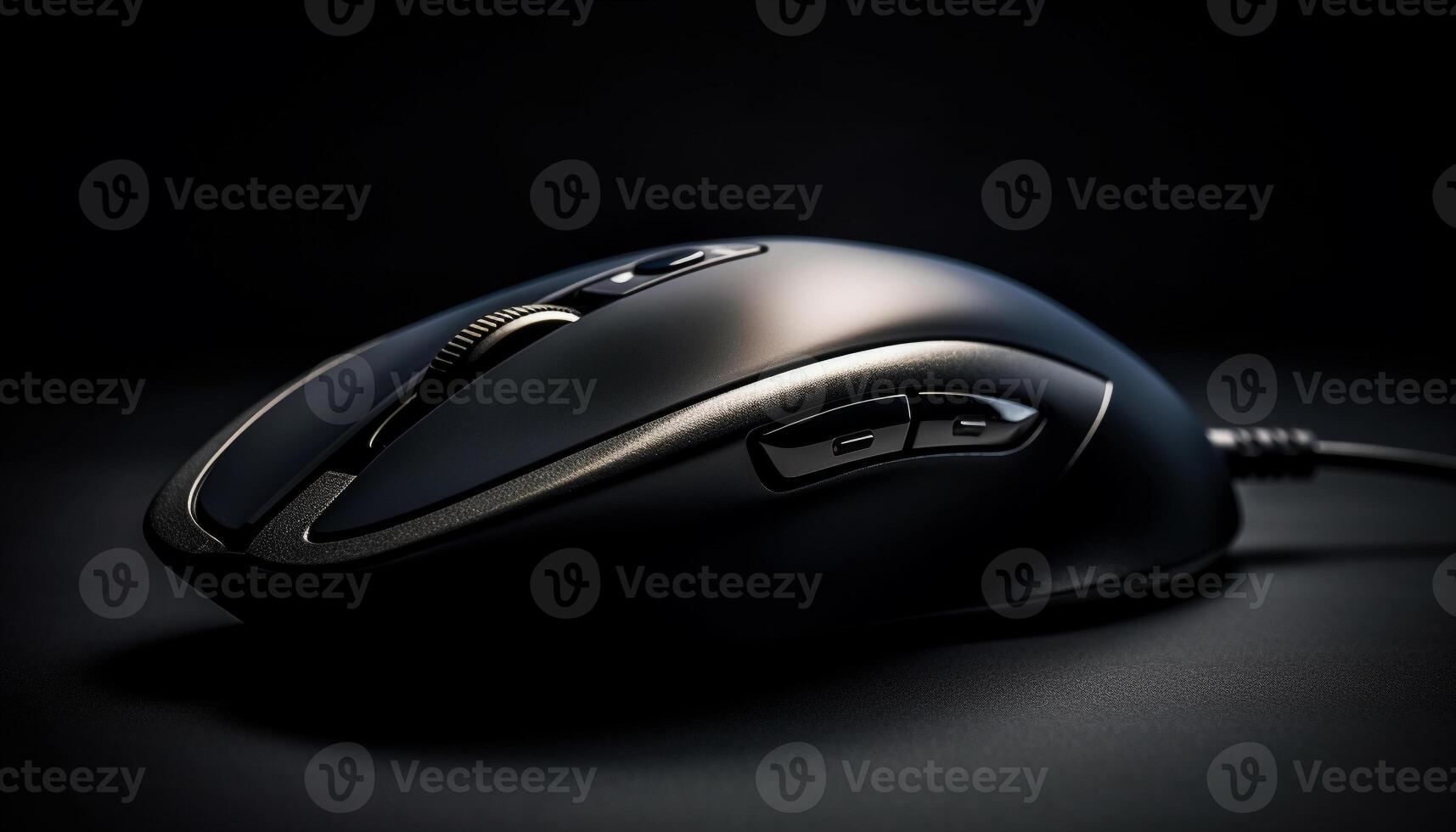 Modern computer mouse with scrolling wheel for global communication generated by AI photo