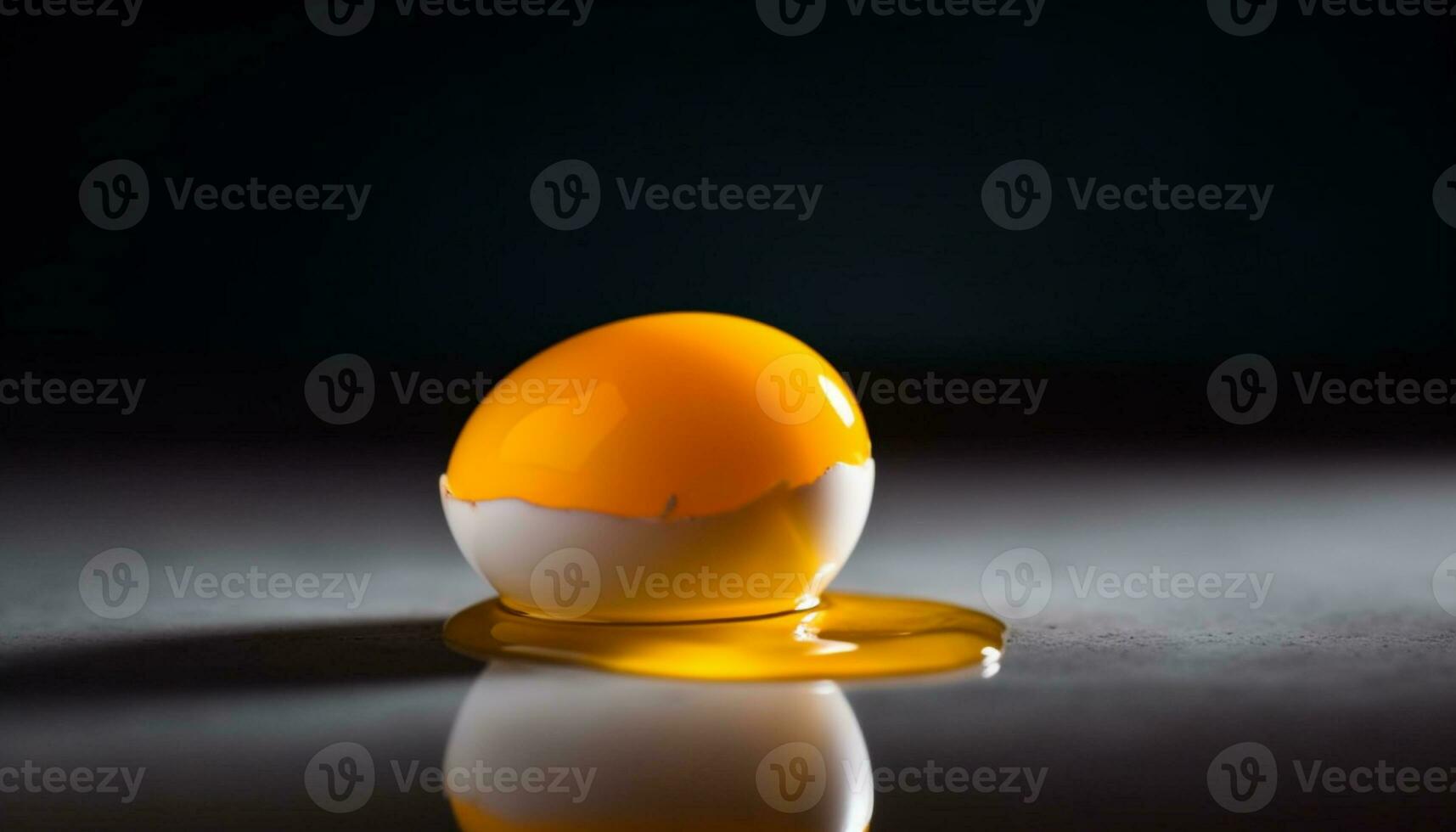 Fresh yellow egg symbolizes new life in nature circle of health generated by AI photo