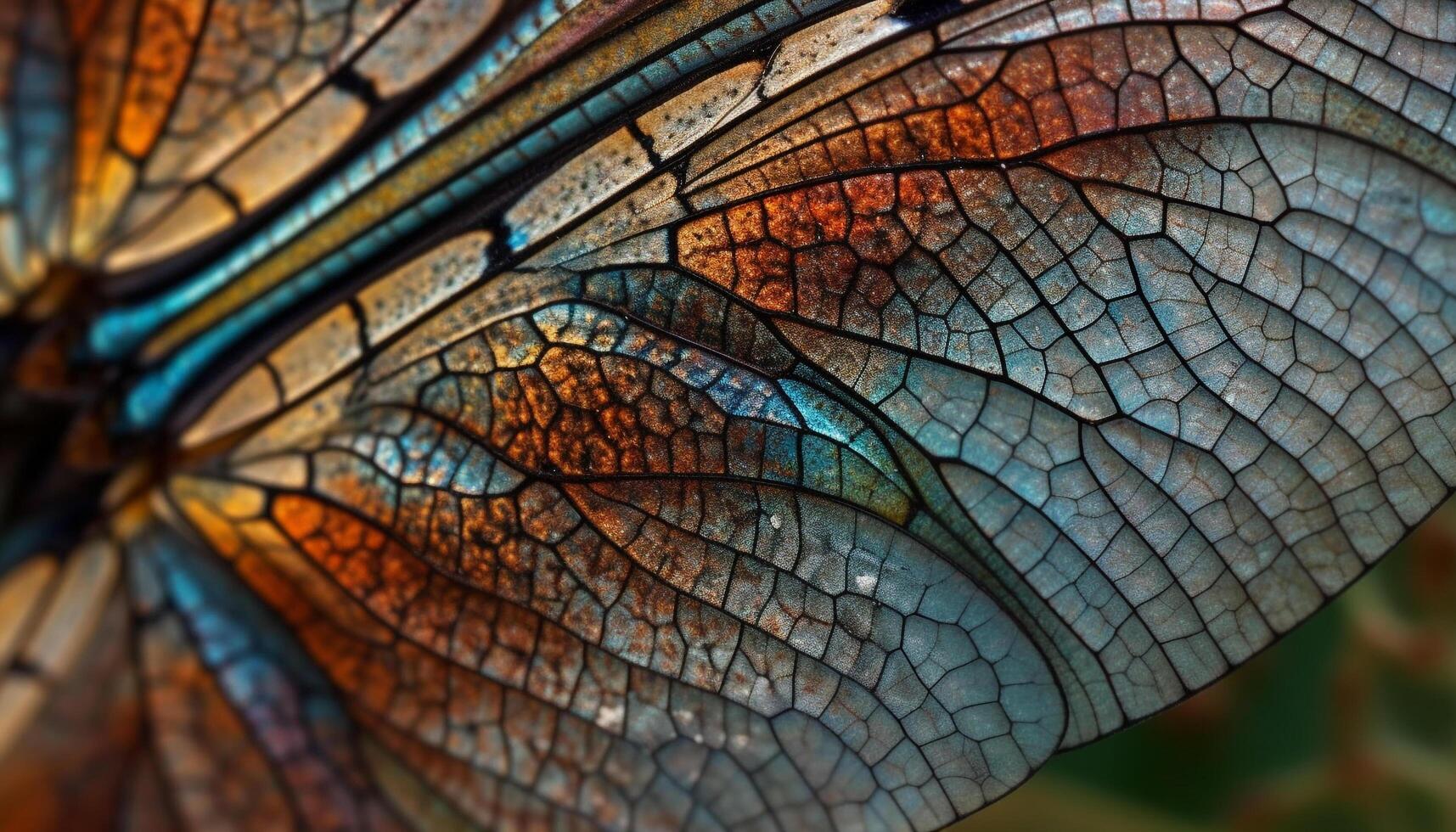 The fragile leaf symmetry and vibrant colors showcase nature beauty generated by AI photo