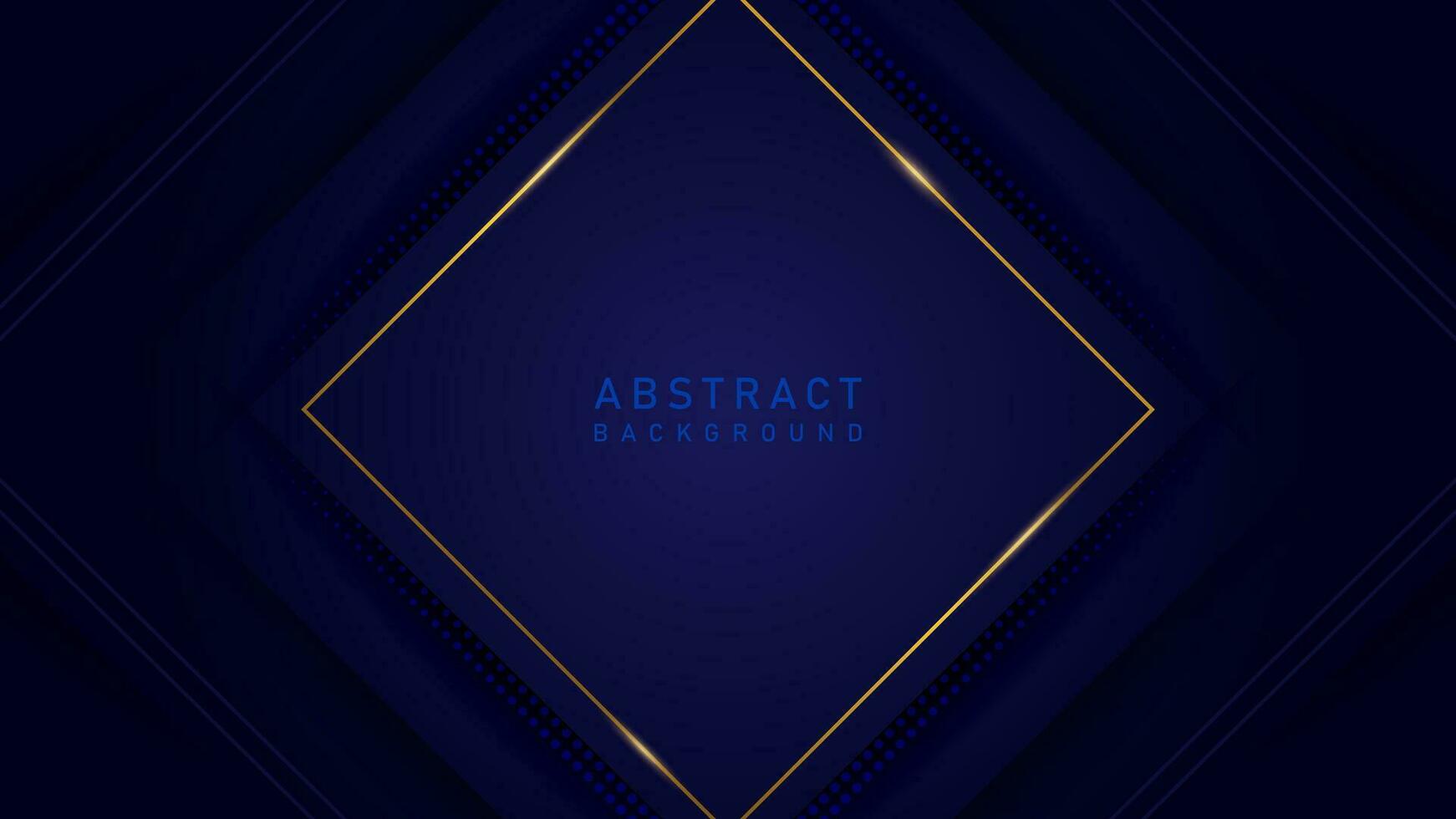 abstract modern elegant blue background with gold frame. luxury elegant theme design vector illustration EPS10