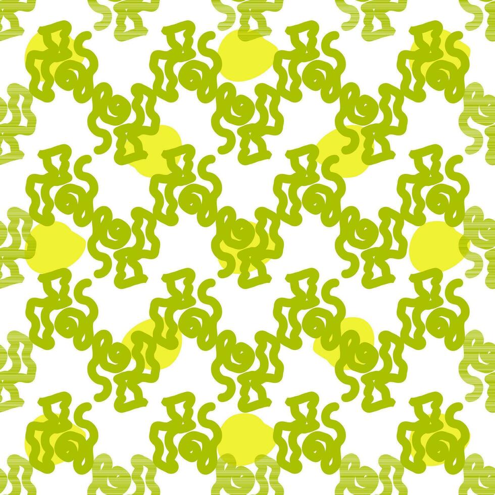 Seamless summer color pattern of abstract shapes vector