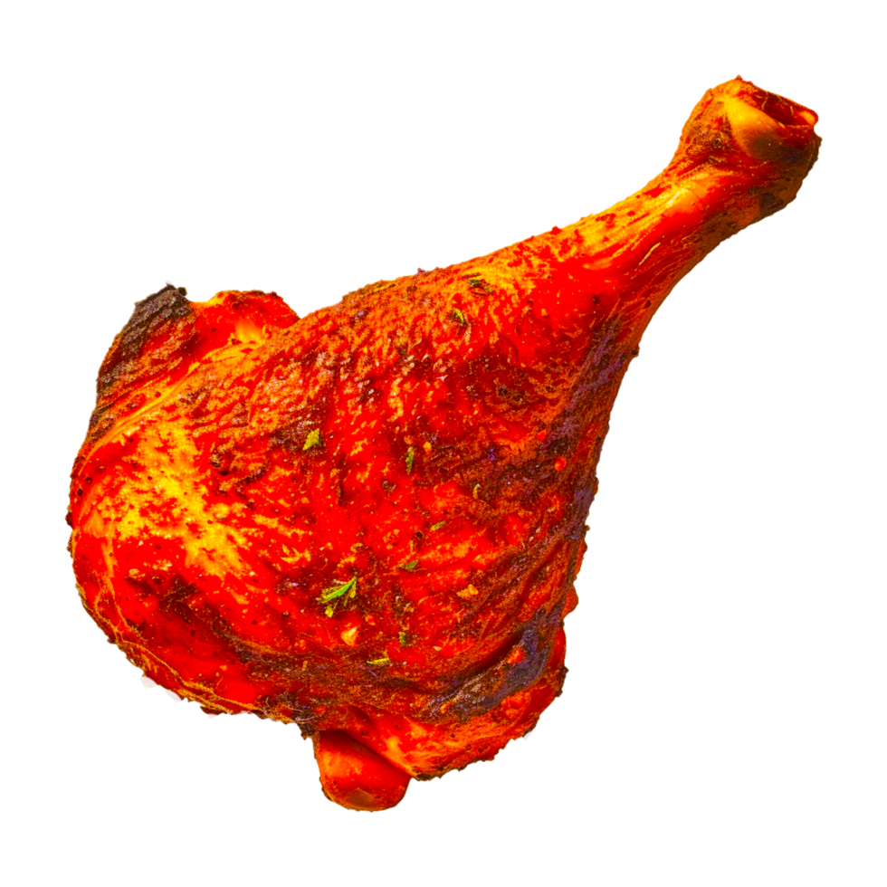 físico pollo piernas png imagen generativo ai