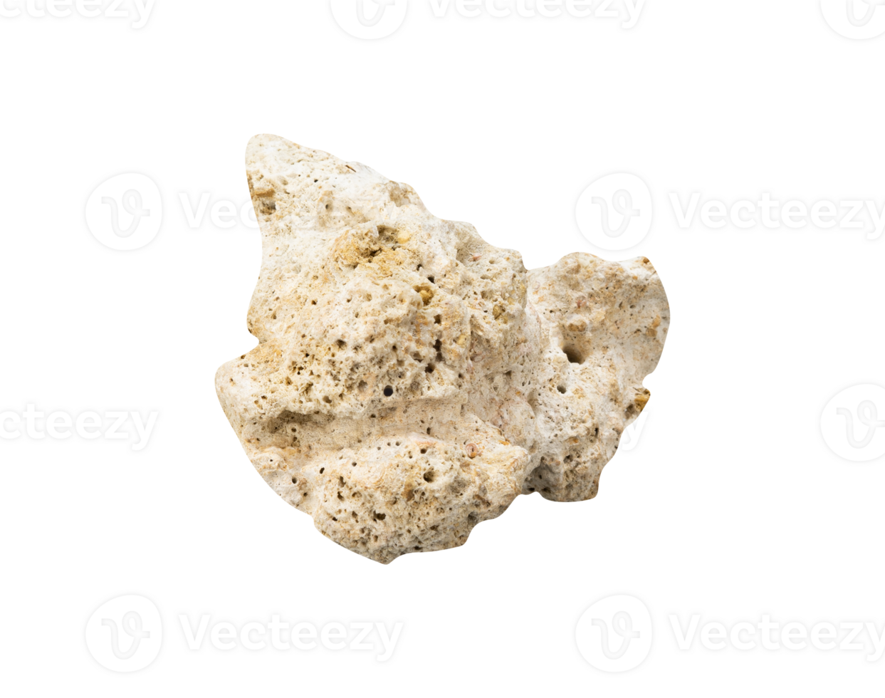 White natural rock isolated. Material design element png