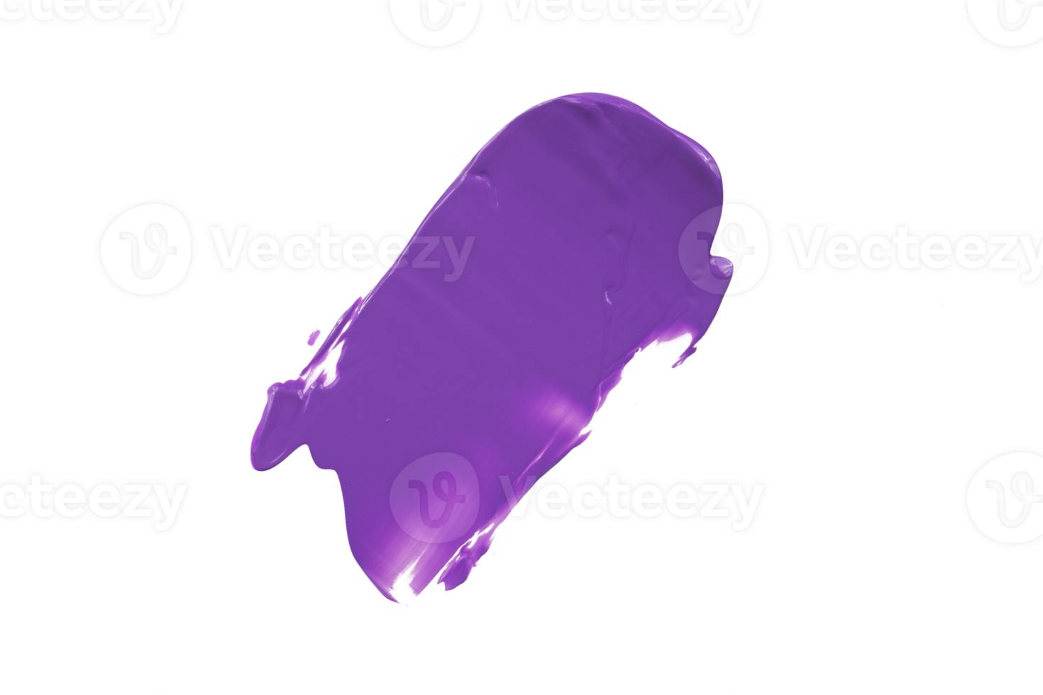 Purple color swatch isolated. Abstract paint stroke png
