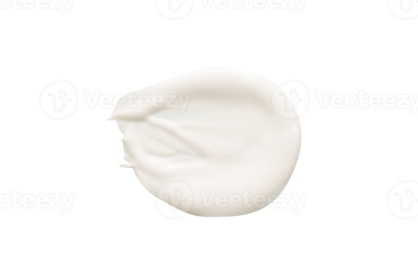 White cream sample isolated. Stroke body lotion element 24750241 PNG