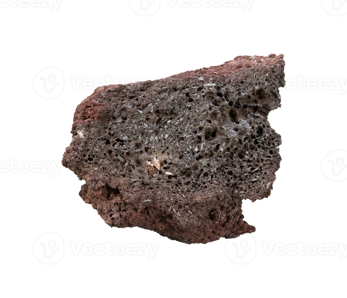Dark rough stone element isolated png
