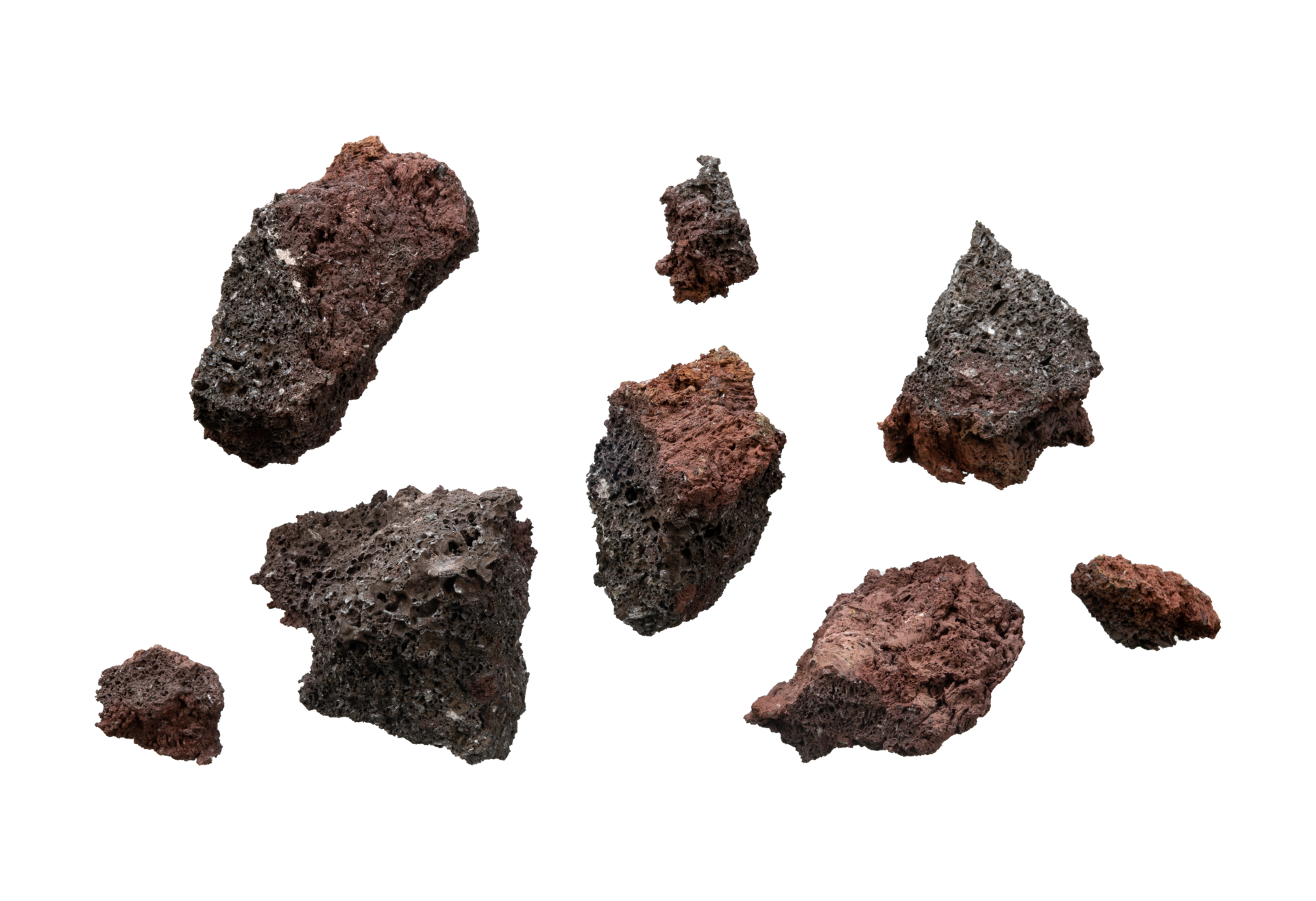 Set of rough stone particle element isolated 24750251 PNG