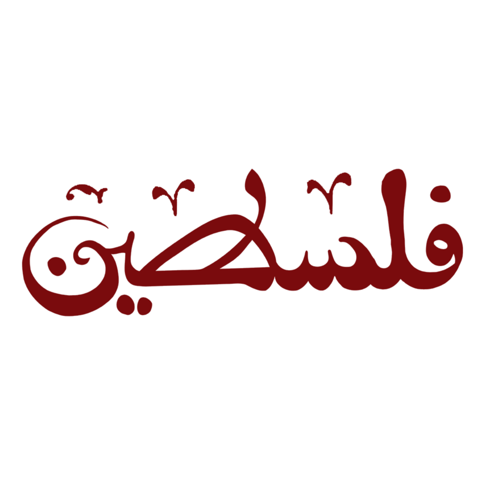 écrit Palestine calligraphie png