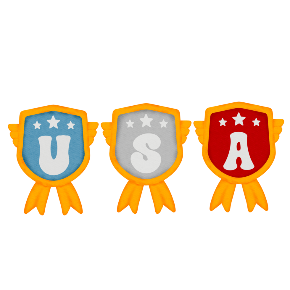 Badge USA, independence day cliaprt png