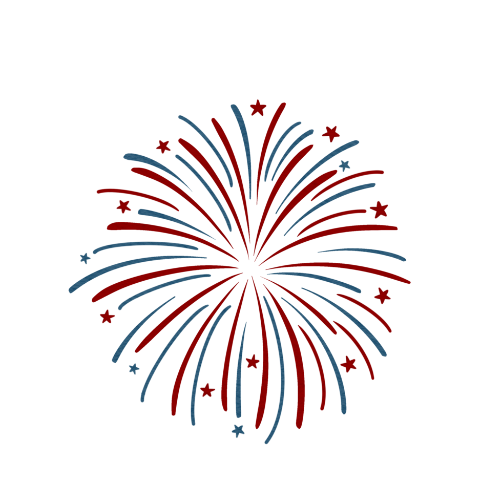 Feuerwerk Aquarell png