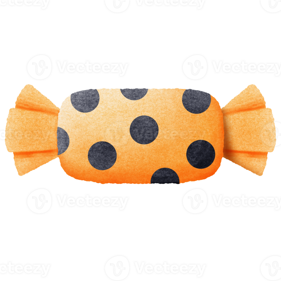 Cute trick or treat Halloween candies png