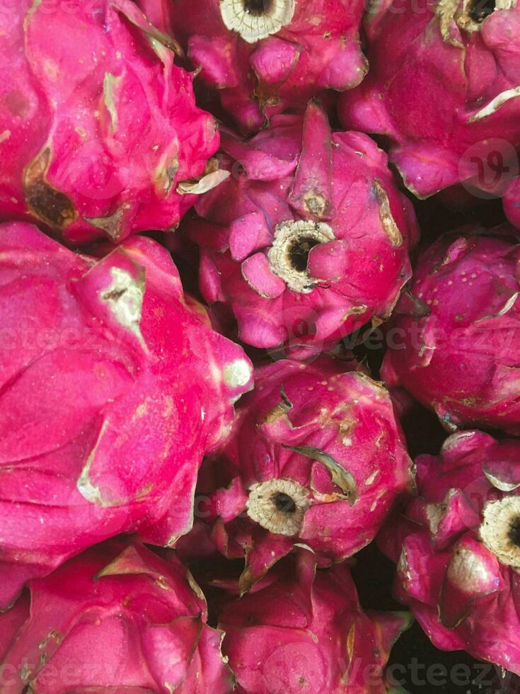 Pitaya, Dragon fruit on market photo