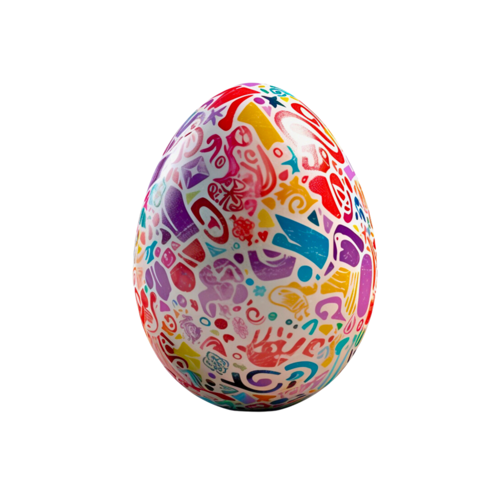 ai generiert Ostern Ei isoliert png