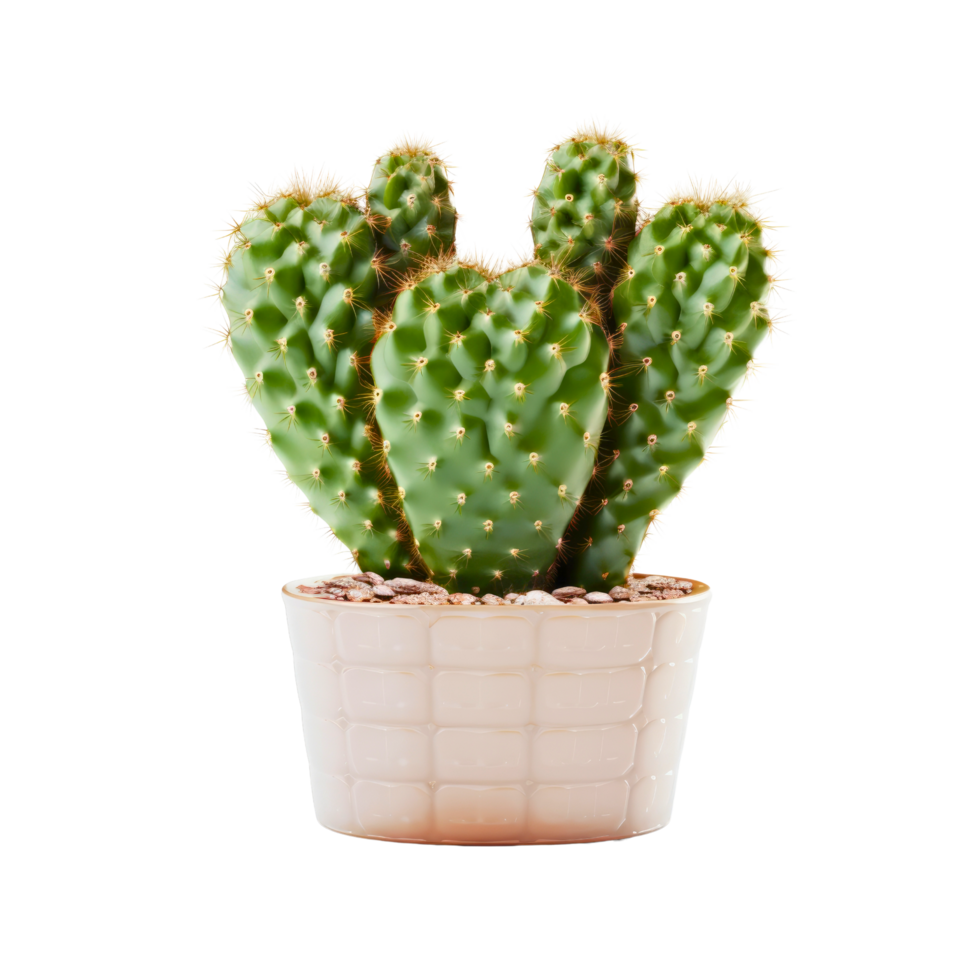 Cactus in a pot. Stock image for decorating a scene or background. png