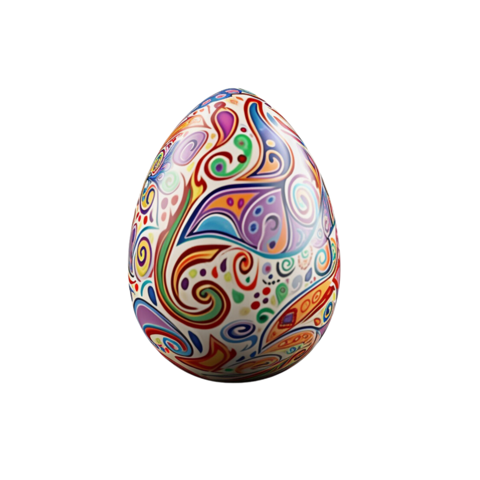 ai generated  Easter egg isolated png