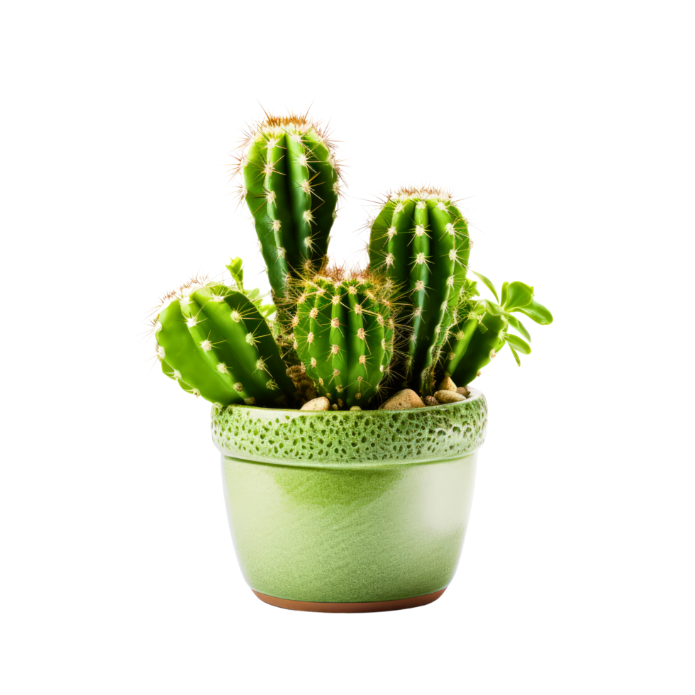 Cactus in a pot. Stock image for decorating a scene or background. png
