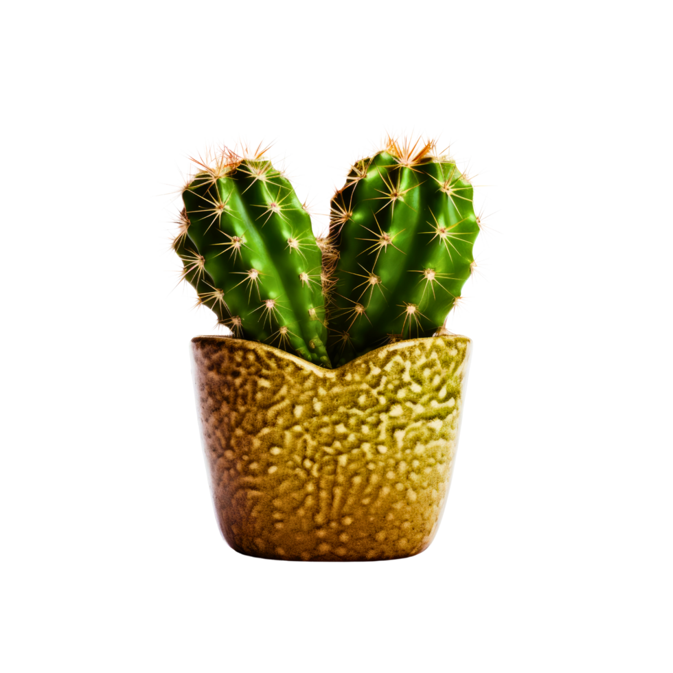 Cactus in a pot. Stock image for decorating a scene or background. png