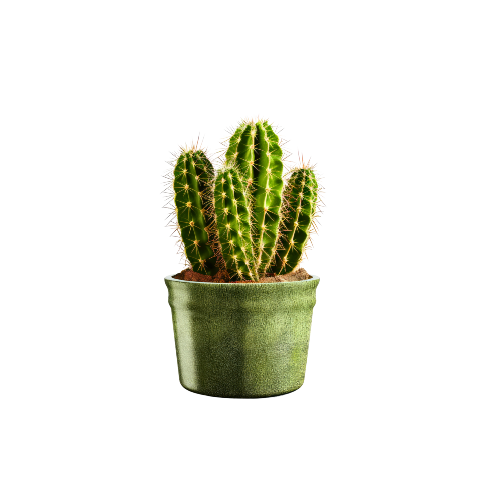 Cactus in a pot. Stock image for decorating a scene or background. png