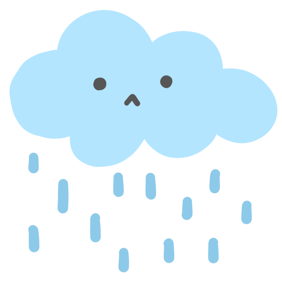 Sad cloudy rainy sky 24750938 PNG