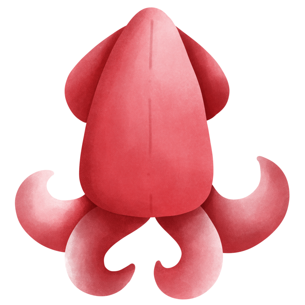 rood inktvis en Octopus png