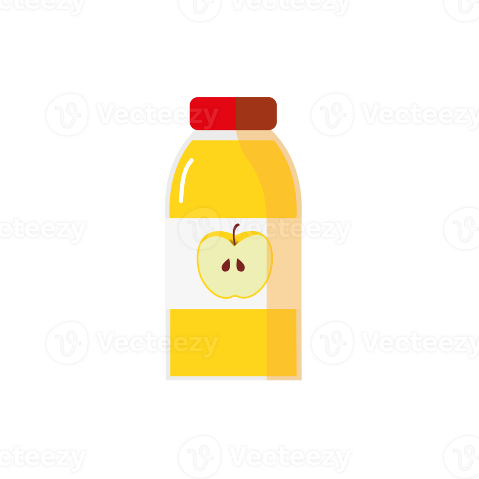 Juice icon. Apple juice bottle icon isolated png