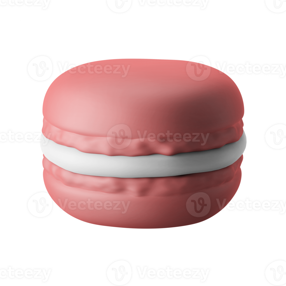 tradicional macaron sanduíche bolacha ocidental Comida sobremesa lanche 3d render ícone ilustração isolado png