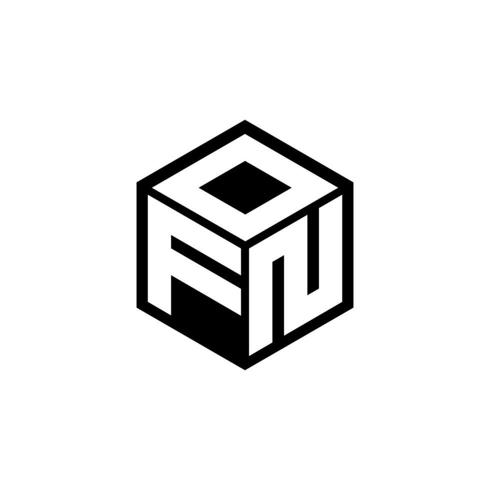 FND letter logo design in illustration. Vector logo, calligraphy designs for logo, Poster, Invitation, etc.