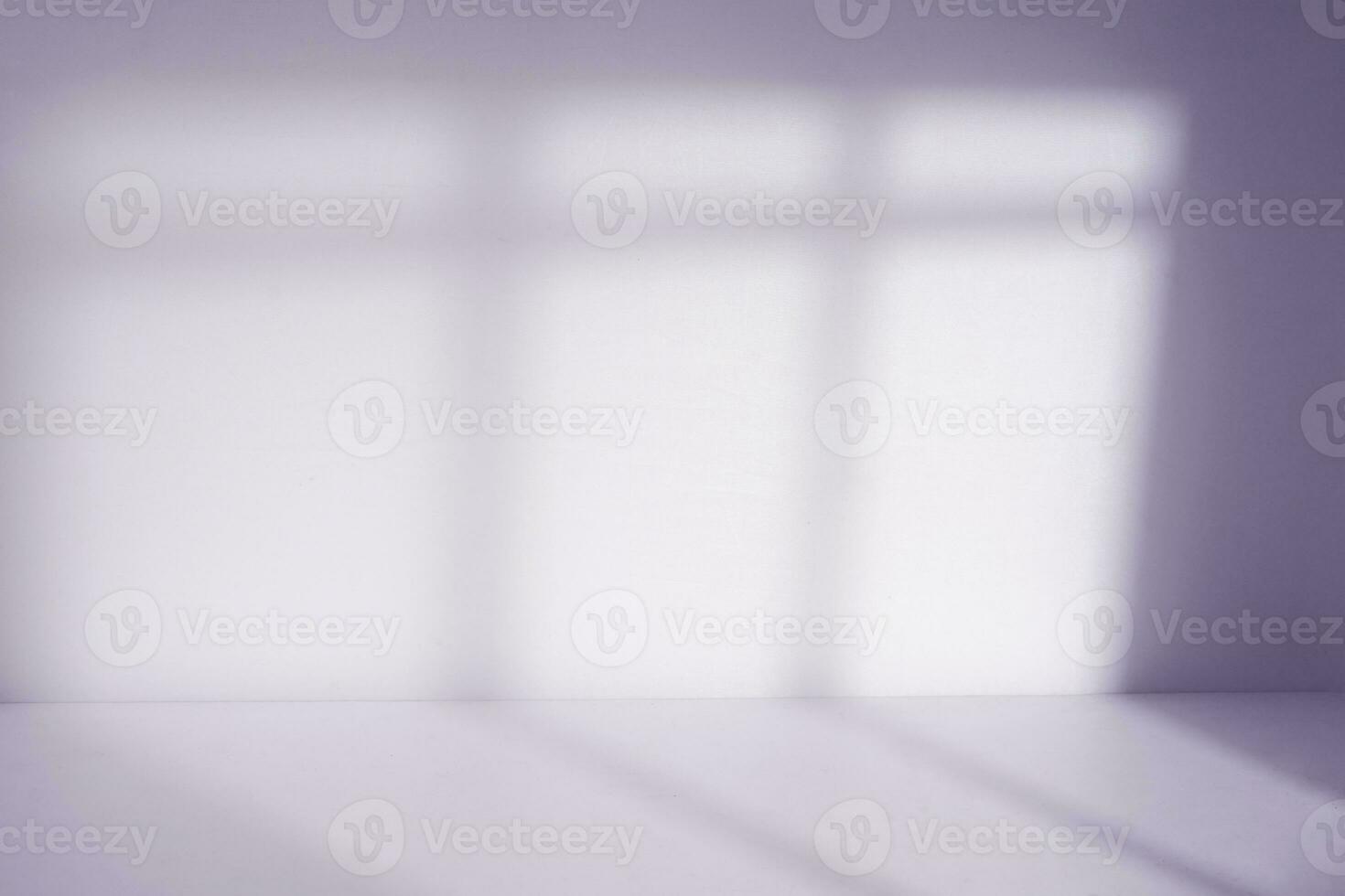 Natural window shadow light room. Minimal backdrop for product display photo