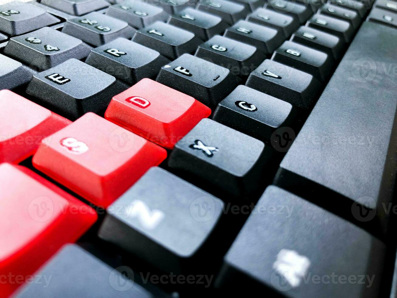 Modern computer keyboard. Technology background photo