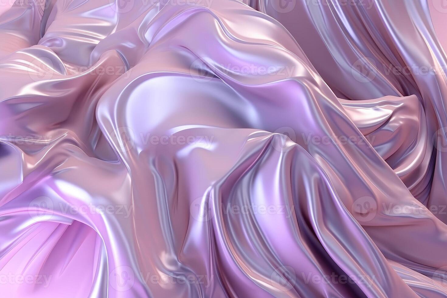 Holographic abstract background, pink and silver, in the style of flowing fabrics, light purple, hyper-realistic oil, unicorncore, soft sculptures, rococo. photo