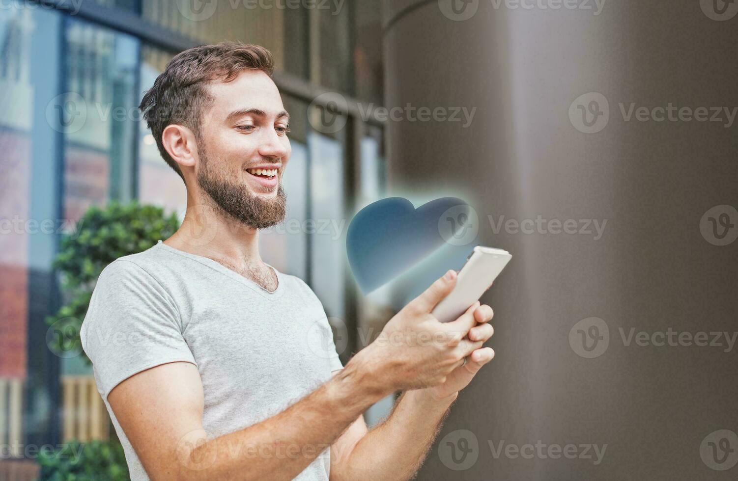 Man getting appreciated in internet photo