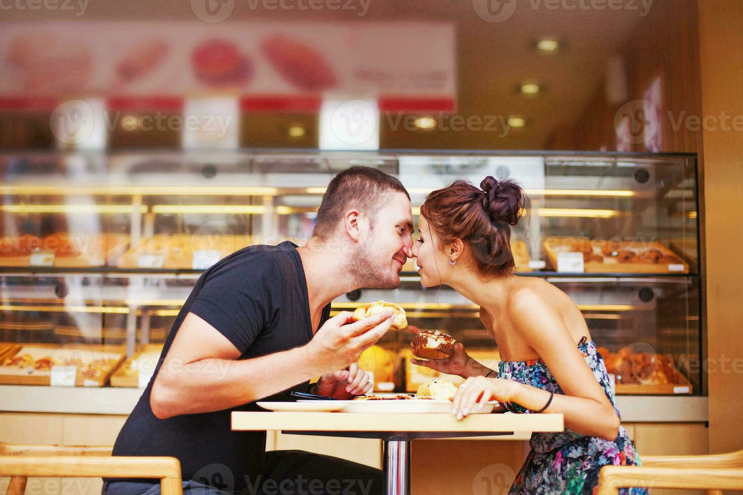 Couple spending romantic day together photo