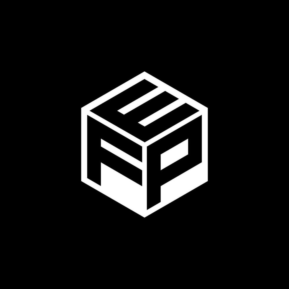 FPE letter logo design in illustration. Vector logo, calligraphy