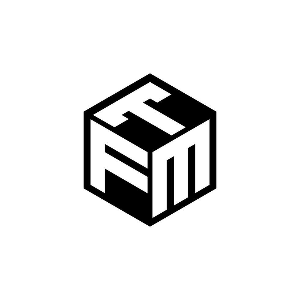 fmt letra logo diseño en ilustración. vector logo, caligrafía diseños para logo, póster, invitación, etc.