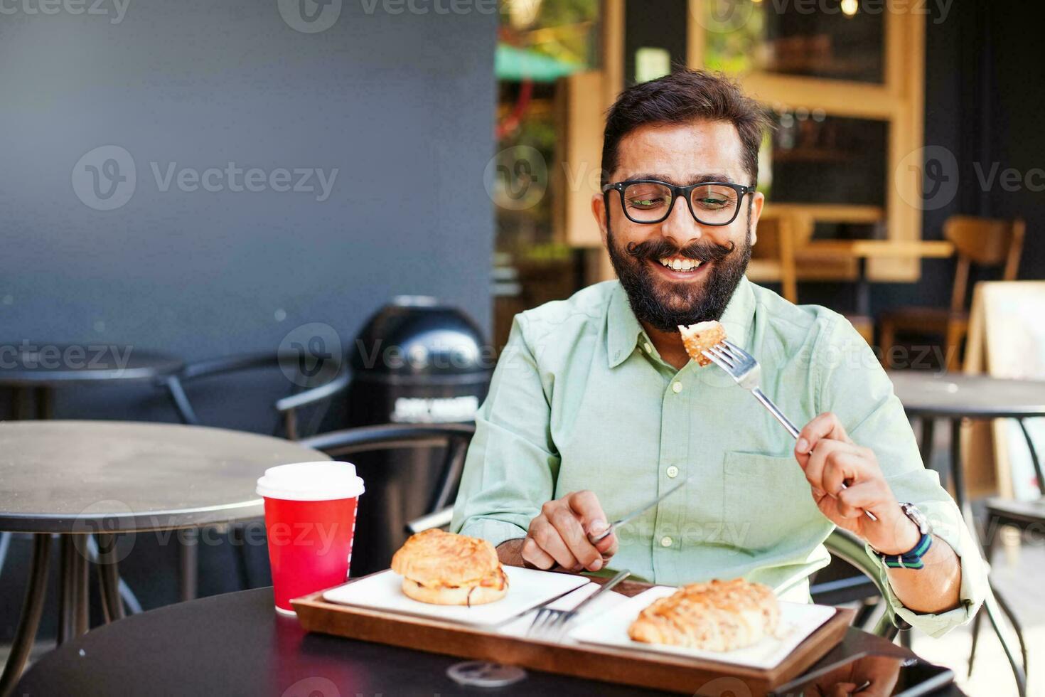 Powerful Indian businessman photo