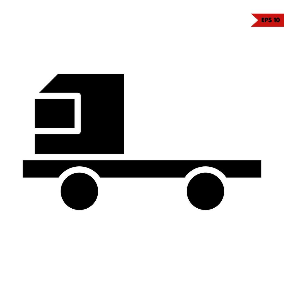 truck construction glyph icon vector