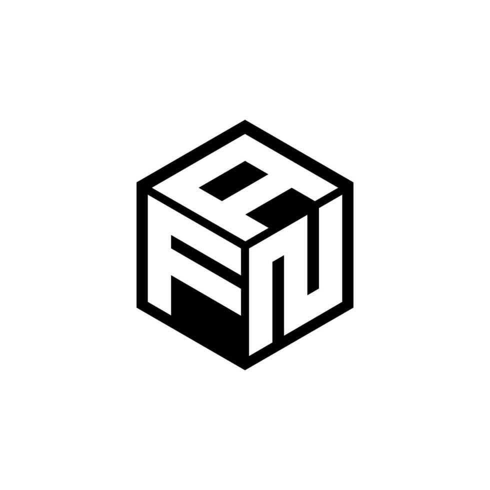 FNA letter logo design in illustration. Vector logo, calligraphy designs for logo, Poster, Invitation, etc.