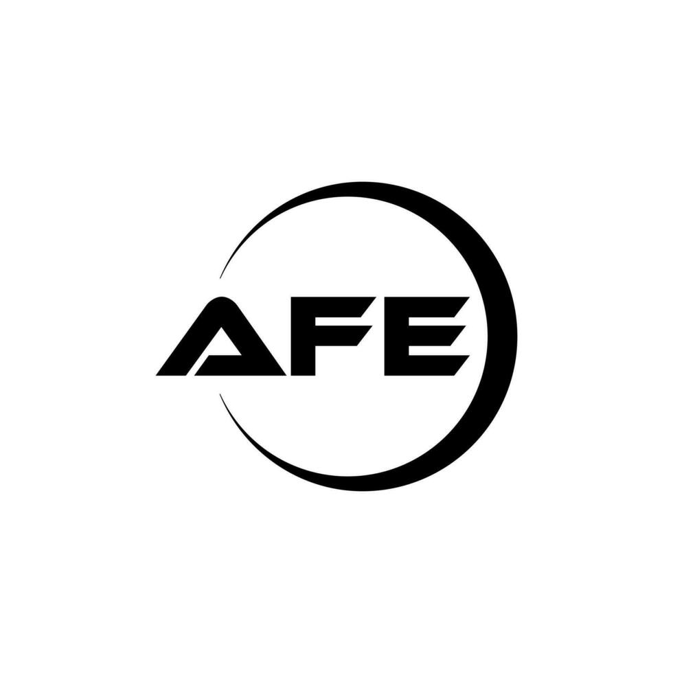 afe letra logo diseño en ilustración. vector logo, caligrafía diseños para logo, póster, invitación, etc.