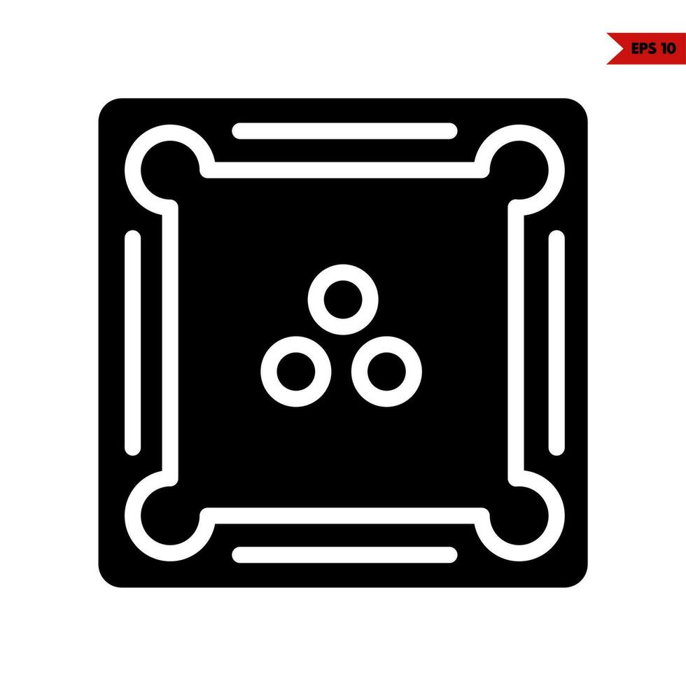 ball in  table billiard glyph icon vector