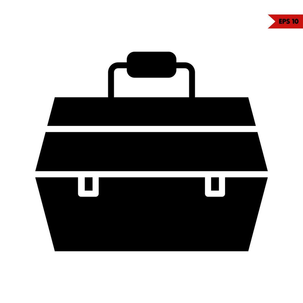 box tools glyph icon vector