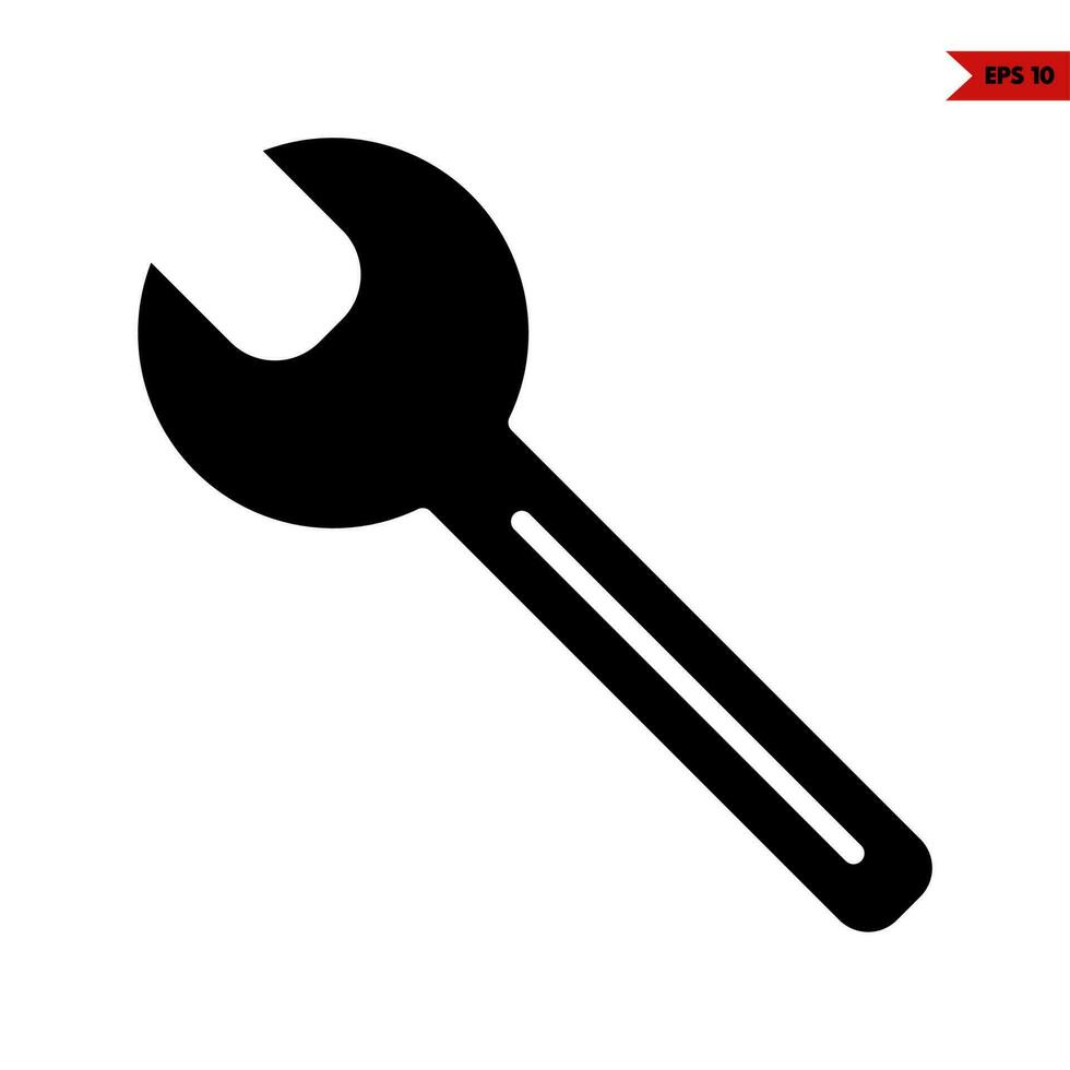 key tool glyph icon 24755464 Vector Art at Vecteezy